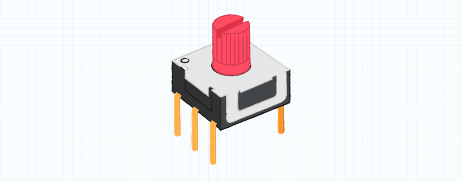 Example of a rotary DIP switch