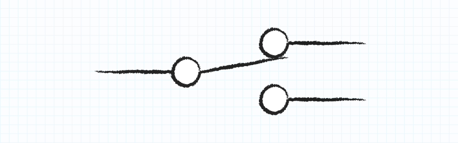 Drawing of an SPDT circuit