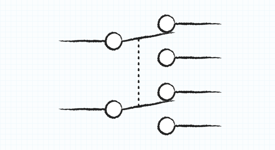 Drawing of a DPDT circuit