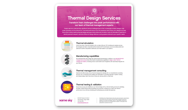 Thermal Design Services Brochure